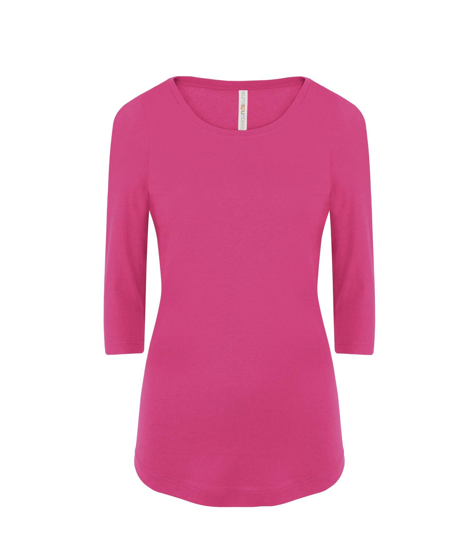 DISCONTINUED ATC™ EUROSPUN® RING SPUN 3/4 SLEEVE LADIES’ TEE