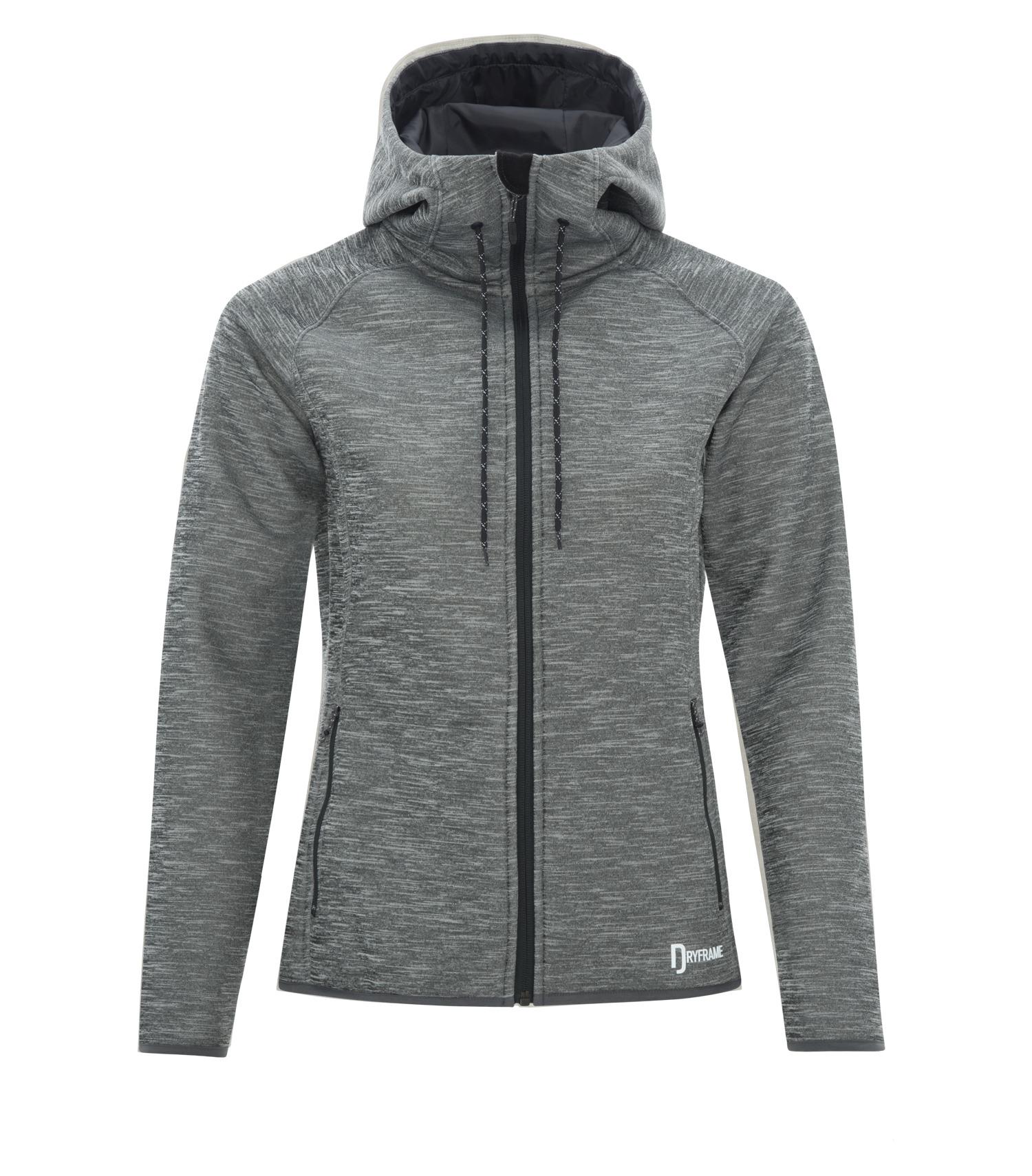DISCONTINUED DRYFRAME® DRY TECH WATER RESISTANT FLEECE FULL ZIP HOODED LADIES' JACKET