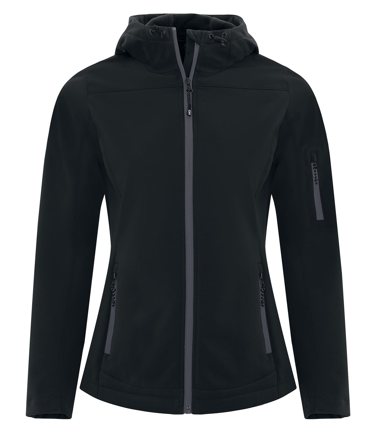 COAL HARBOUR® EVERYDAY HOODED WATER REPELLENT STRETCH SOFT SHELL LADIES' JACKET