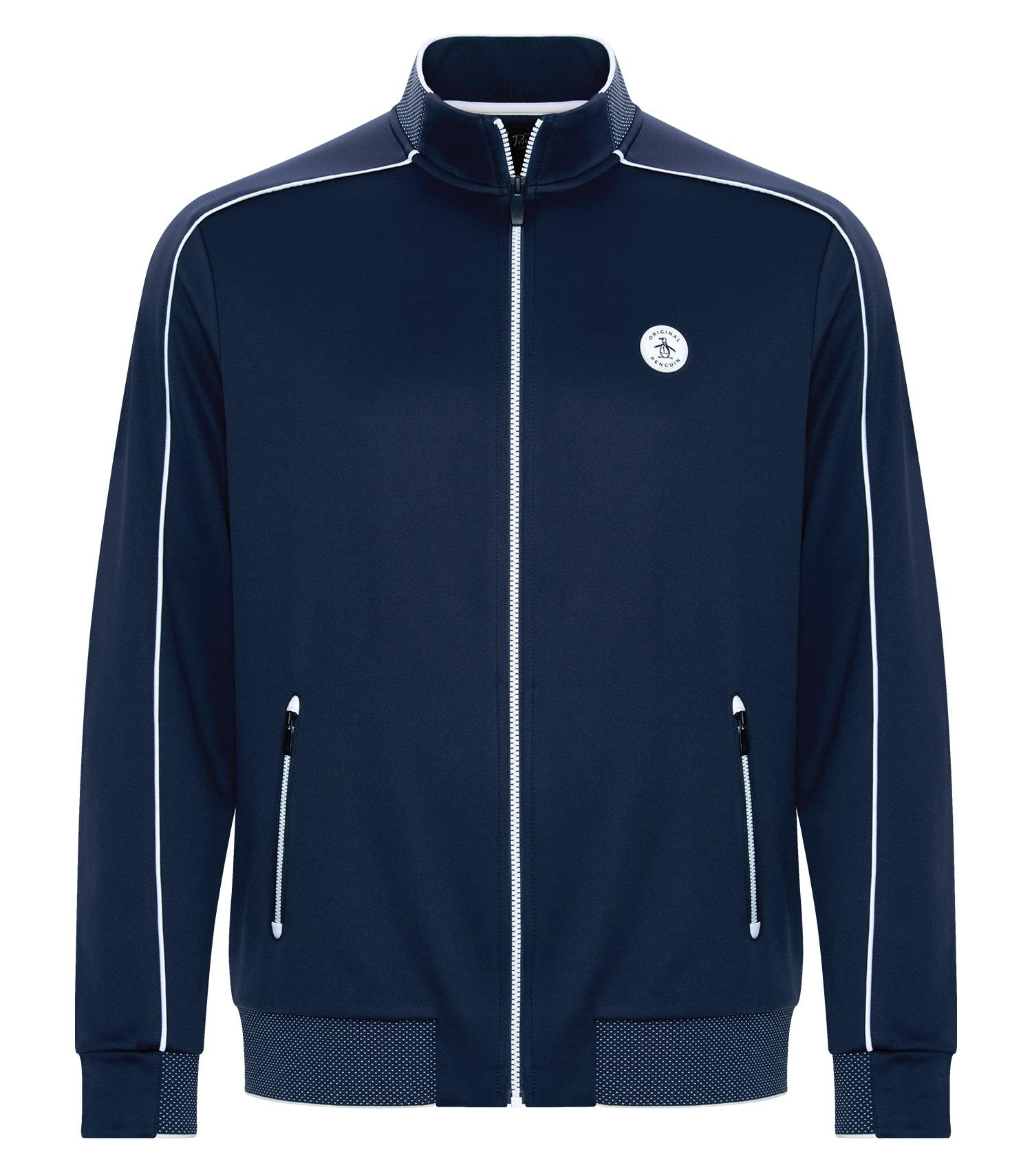 DISCONTINUED ORIGINAL PENGUIN® BIRDSEYE TRACK JACKET